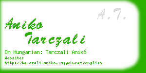 aniko tarczali business card